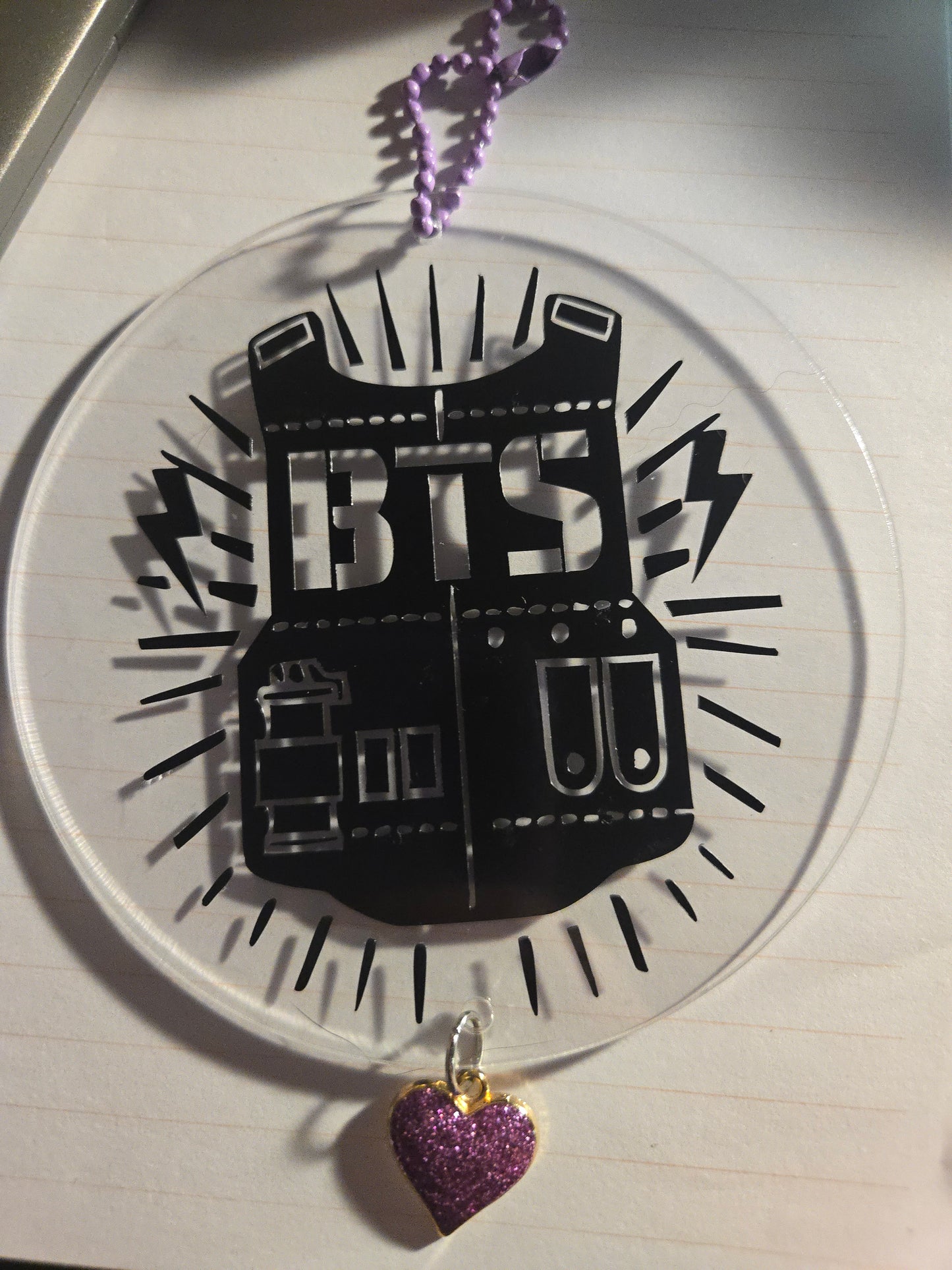 BTS car mirror charm