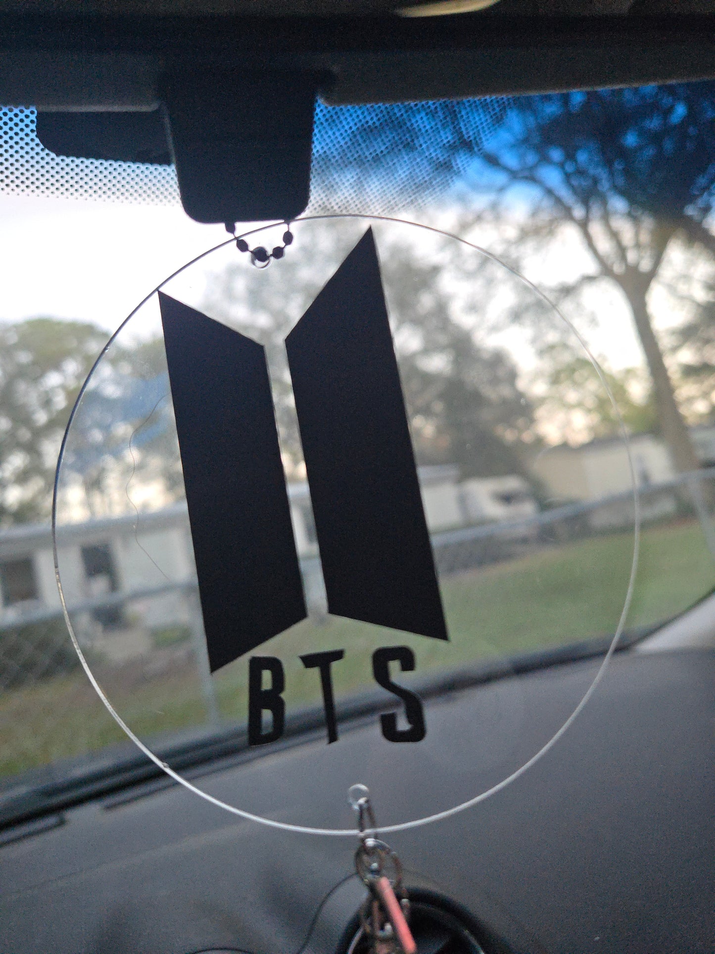 BTS car mirror charm