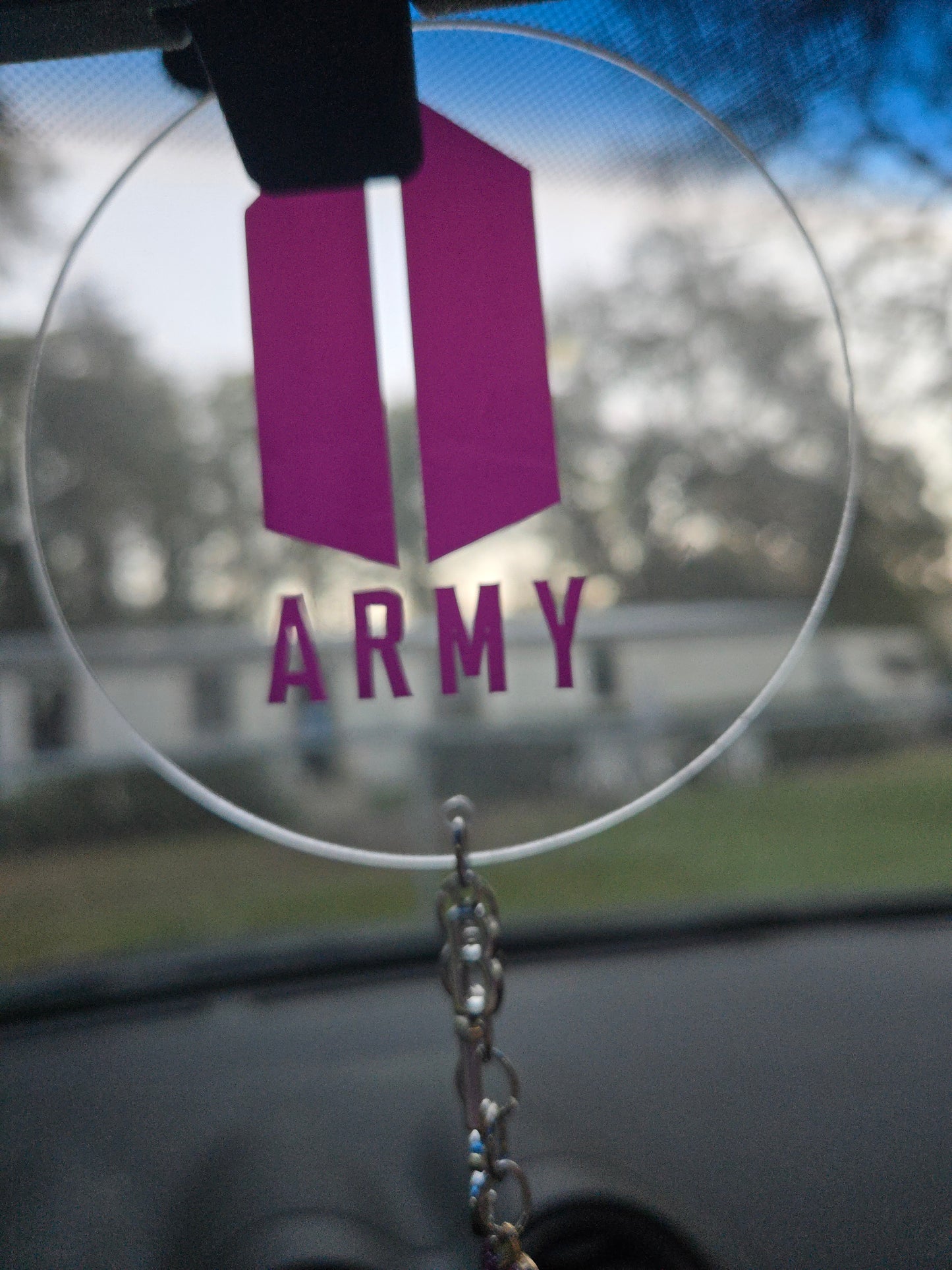 BTS car mirror charm