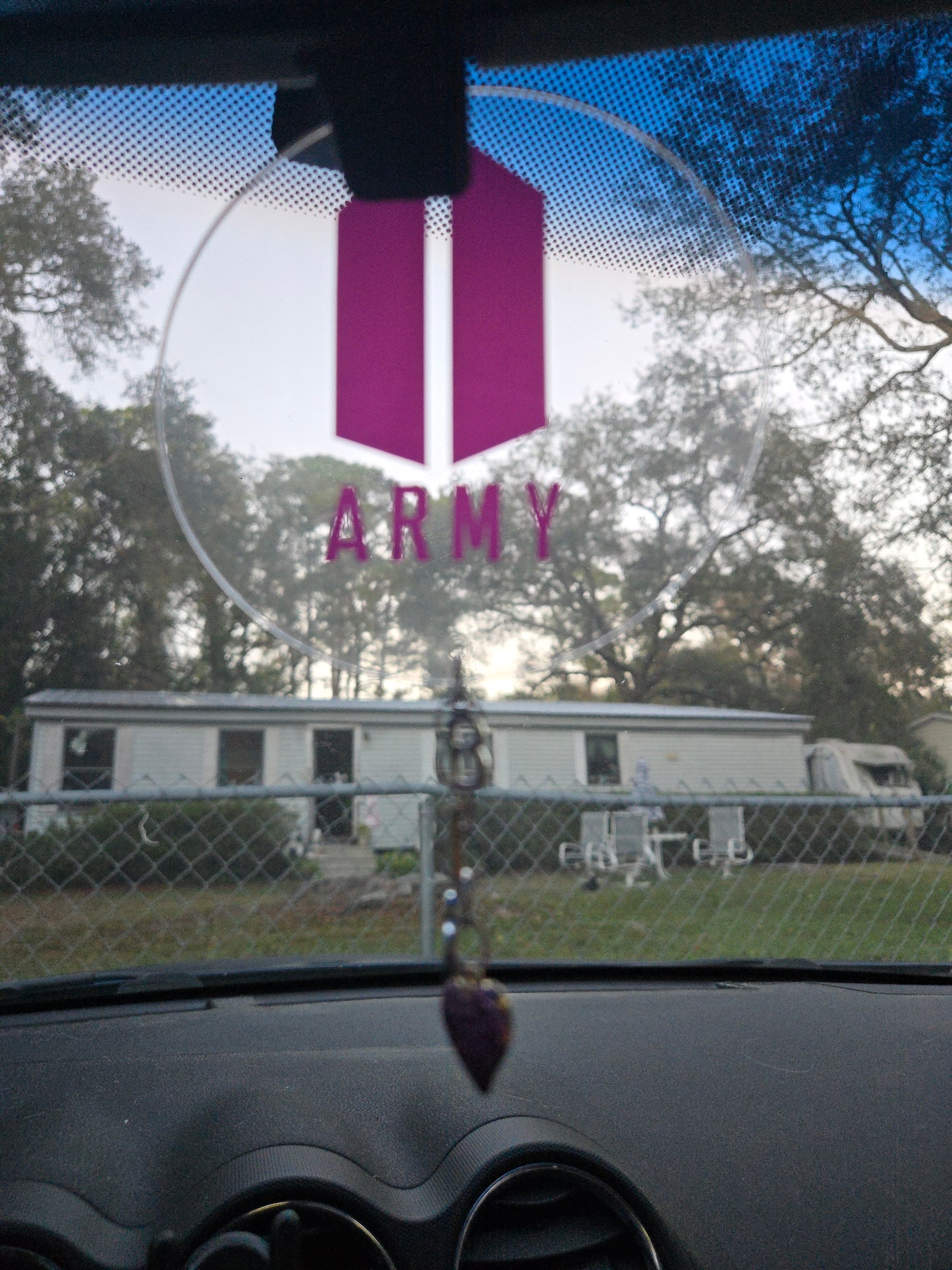 BTS car mirror charm