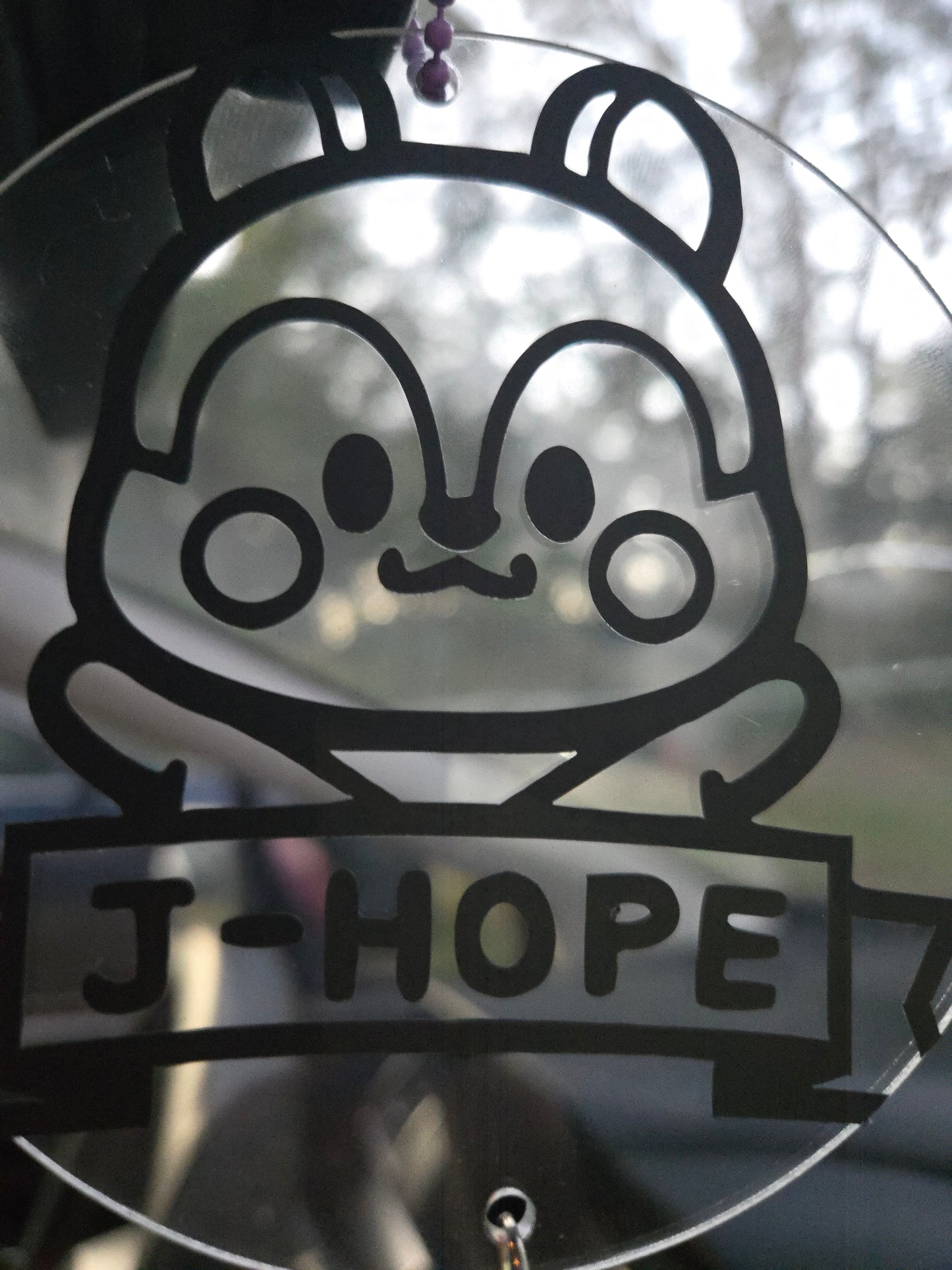 BT21 rear view mirror ornaments
