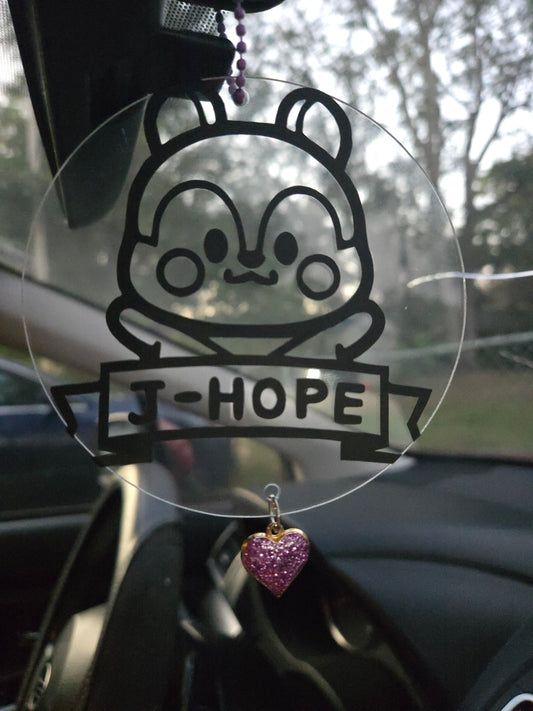 BT21 rear view mirror ornaments