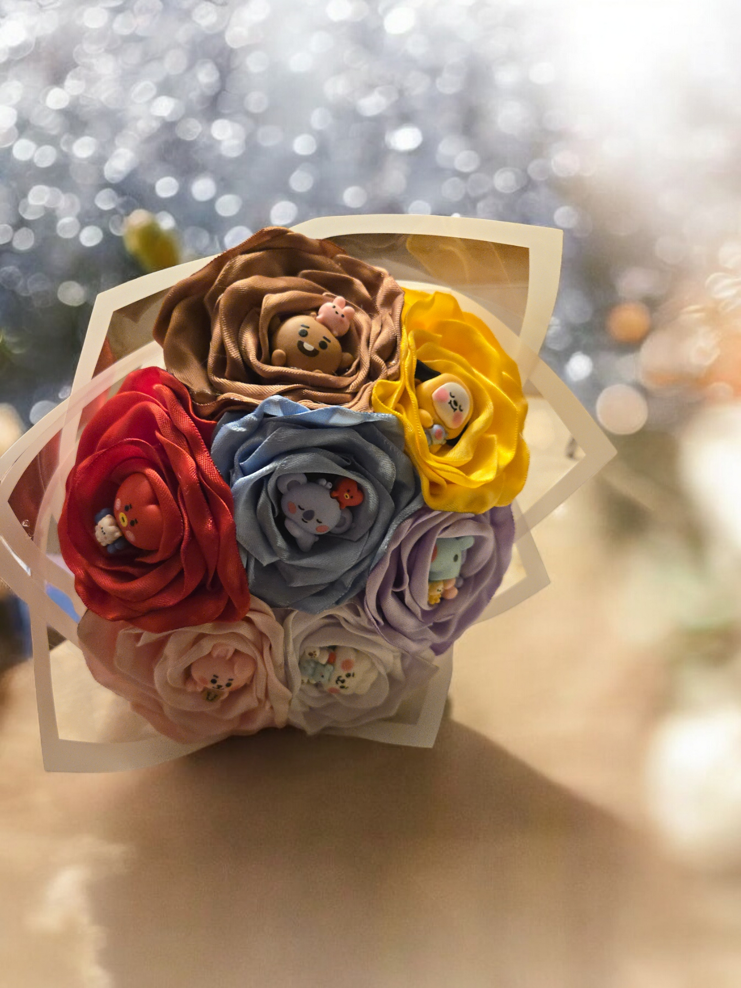 BT21 7 rose bouquet